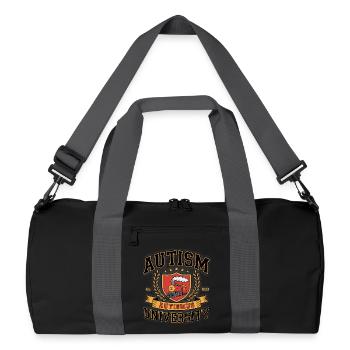 Autism University - Funny Gen Alpha Memes - Recycled Duffel Bag - black/graphite grey - Front