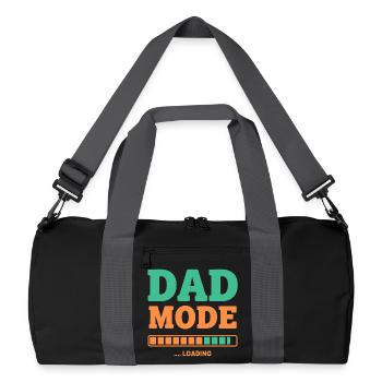 Mode papa en charge pour les futurs pères fiers - Sac de sport recyclé - noir/gris graphite - Devant