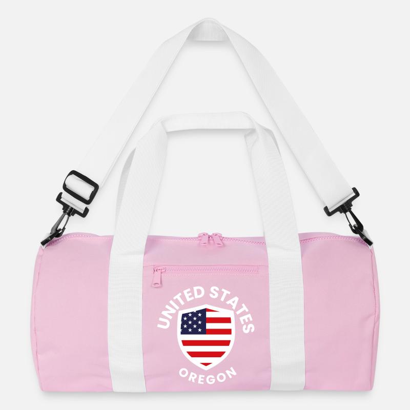 Oregon Shield mit US-Flagge Recycelte Duffel Bag