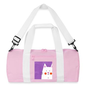 Amoureux des chats - Sac de sport recyclé - rose/blanc - Devant