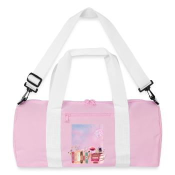 Swifty Love - Recycelte Duffel Bag - Rosa/Weiß - Vorne