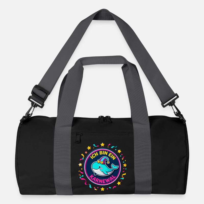 ICH BIN EIN KARNEWAL Karneval Wortspiel Lustig Recycelte Duffel Bag