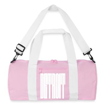 Detroit USA City logo - Recycled Duffel Bag - pink/white - Front
