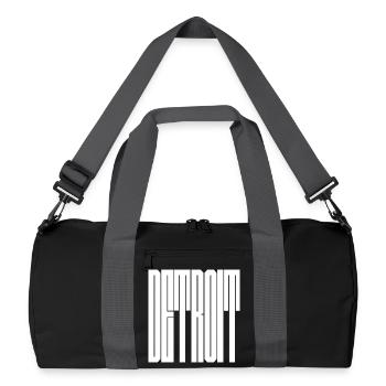 Logo de Detroit USA City - Sac de sport recyclé - noir/gris graphite - Devant