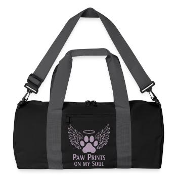 Pug Dog Nuage Ailes d’Ange Adieu Deuil - Sac de sport recyclé - noir/gris graphite - Devant