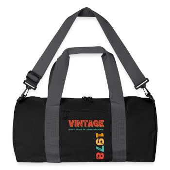 Vintage 1978 - Recycled Duffel Bag - black/graphite grey - Front