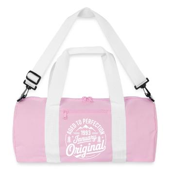 janvier 1993 – Édition outdoor aventure vintage  - Sac de sport recyclé - rose/blanc - Devant