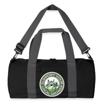 Soutenez votre producteur local - Sac de sport recyclé - noir/gris graphite - Devant