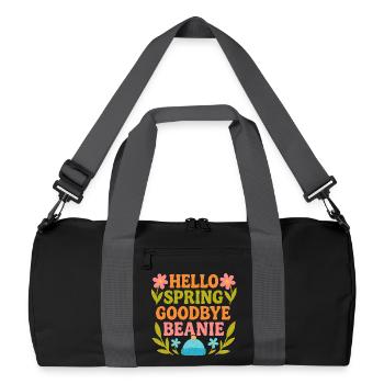 Bonjour Spring Goodbye Cap - Sac de sport recyclé - noir/gris graphite - Devant