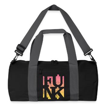 Funk Retro Music - Recycled Duffel Bag - black/graphite grey - Front