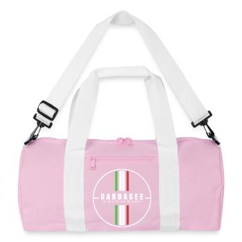 Coordonnées du lac de Garde - Sac de sport recyclé - rose/blanc - Devant