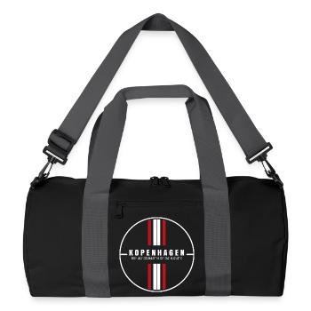 Kopenhagen Koordinaten - Recycelte Duffel Bag - Schwarz/Graphitgrau - Vorne