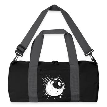 Bowling Skizze - Recycelte Duffel Bag - Schwarz/Graphitgrau - Vorne