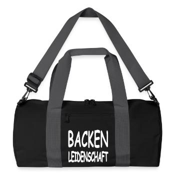 Bake - Recycled Duffel Bag - black/graphite grey - Front