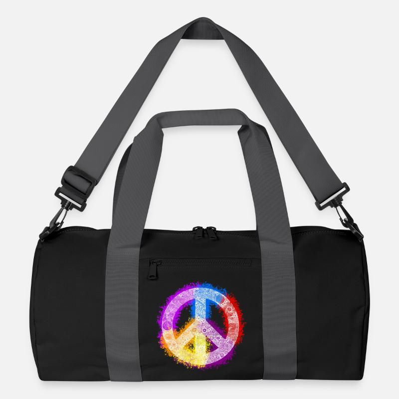 Zentangle-Peacezeichen Recycelte Duffel Bag