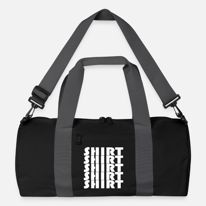 BAUHAUS SHIRT - Recycelte Duffel Bag - Schwarz/Graphitgrau