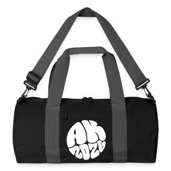 Ape Mind Bubble Art - Recycelte Duffel Bag - Schwarz/Graphitgrau - Vorne