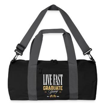 Diplômé Young - Sac de sport recyclé - noir/gris graphite - Devant