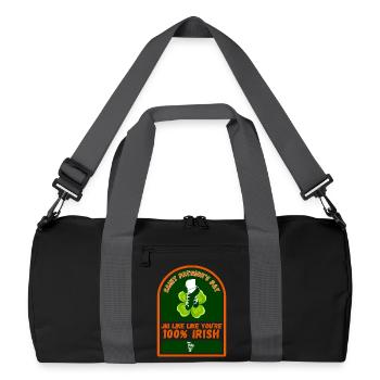 SAINT PATRICK'S DAY - Recycled Duffel Bag - black/graphite grey - Front