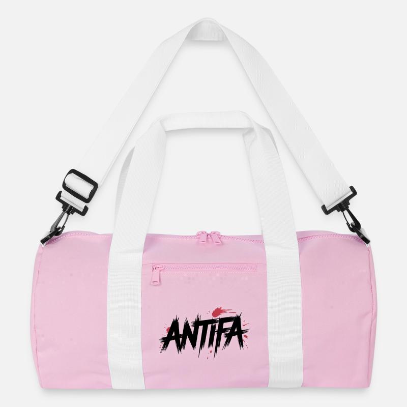 Antifa - Antifascist Merch Recycled Duffel Bag