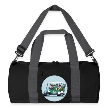 Golf troupe in golf cart - Recycled Duffel Bag - black/graphite grey - Front