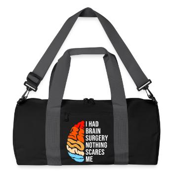 Anévrisme cérébral - Sac de sport recyclé - noir/gris graphite - Devant
