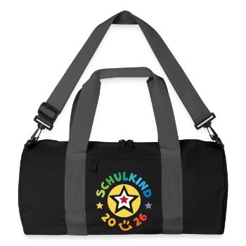 School Child 2026 School Enrollment Back to School - Recycled Duffel Bag - black/graphite grey - Front