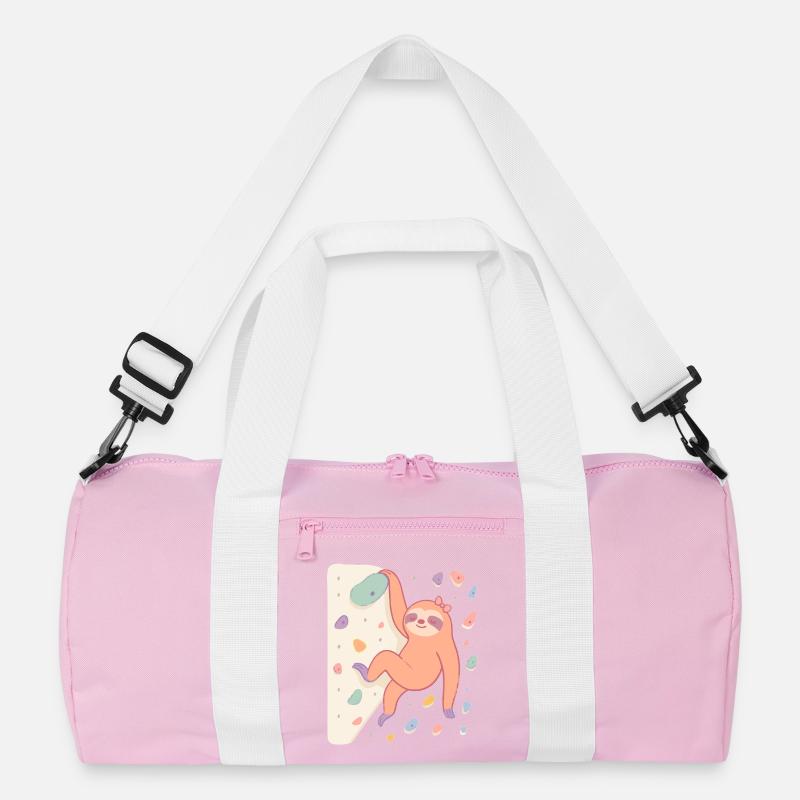 Boulder sloth for women and climbing fans Recycled Duffel Bag