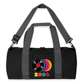 Millésime 2006 - Sac de sport recyclé - noir/gris graphite - Devant