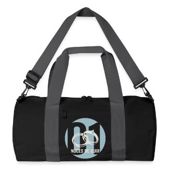 Idée Cadeau Couple 1 Année de Mariage  - Sac de sport recyclé - noir/gris graphite - Devant