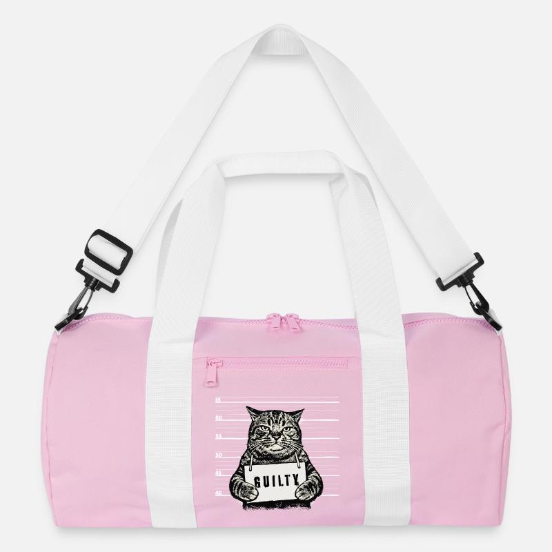Grim Cat – Mugshot Guilty Design Recycled Duffel Bag