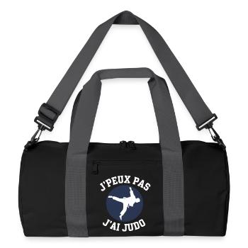 Judo: Ich kann nicht, ich habe Judo - Recycelte Duffel Bag - Schwarz/Graphitgrau - Vorne