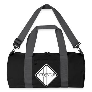 Vor als Geschenk - Recycelte Duffel Bag - Schwarz/Graphitgrau - Vorne