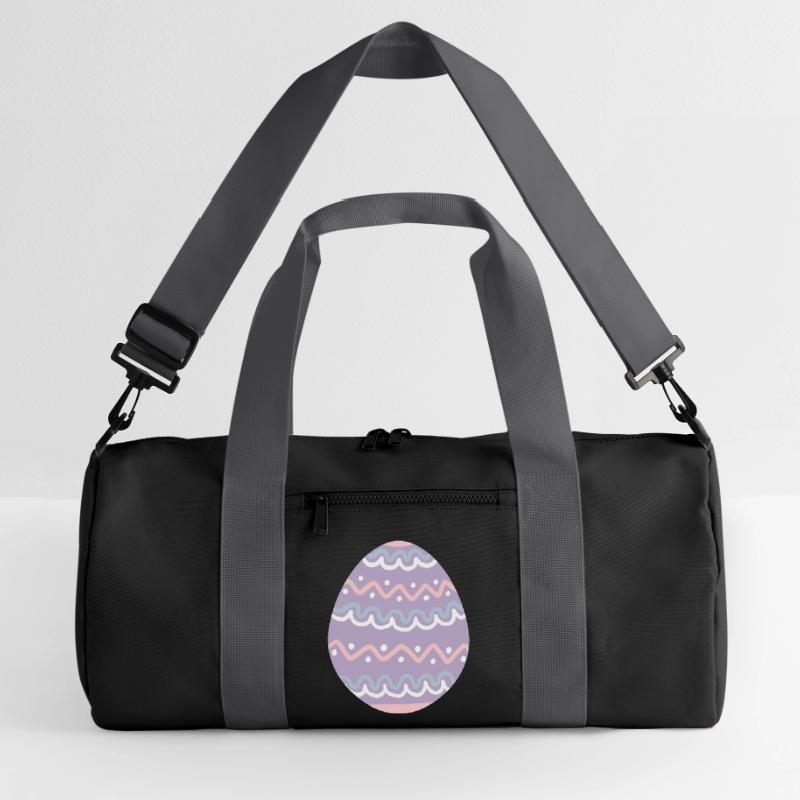 Pastel Wavy Easter Egg Recycled Duffel Bag
