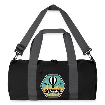 Vintage 1996 30. Geburtstag - Recycelte Duffel Bag - Schwarz/Graphitgrau - Vorne