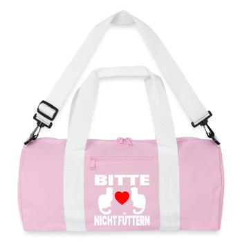 félin - Sac de sport recyclé - rose/blanc - Devant