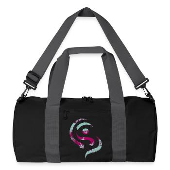 yoga_design_13 - Recycled Duffel Bag - black/graphite grey - Front