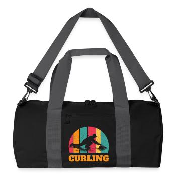 Joueurs de curling Sports d’hiver Curling - Sac de sport recyclé - noir/gris graphite - Devant