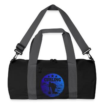 Joueurs de curling Sports d’hiver Curling - Sac de sport recyclé - noir/gris graphite - Devant