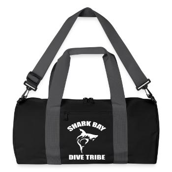 SHARK BAY DIVE TRIBE - Recycelte Duffel Bag - Schwarz/Graphitgrau - Vorne