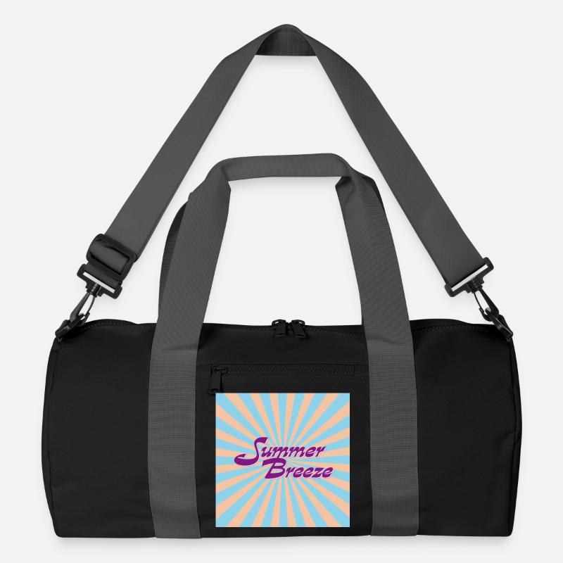 Summer Breeze Retro Typo Recycelte Duffel Bag