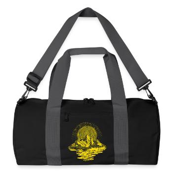 Couronne de soleil au-dessus du lac de montagne - Sac de sport recyclé - noir/gris graphite - Devant