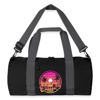 Vintage 1995 - Recycelte Duffel Bag - Schwarz/Graphitgrau - Vorne