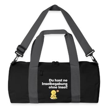 TU AS UN TALENT D’ÎLE SANS ÎLE ! - Sac de sport recyclé - noir/gris graphite - Devant