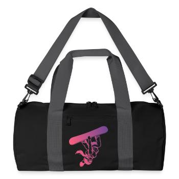 Slopestyle Salto Freestyle Winter Sports Action - Recycled Duffel Bag - black/graphite grey - Front