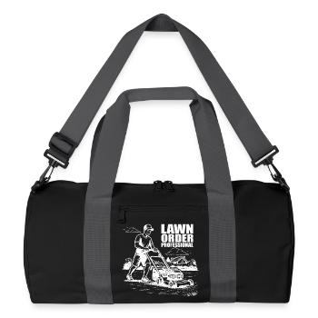 PROFESSIONNEL DE L’ORDRE DE PELOUSE Professionnel de l’entretien de pelouse de jardin - Sac de sport recyclé - noir/gris graphite - Devant
