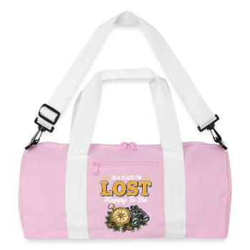 Randonnée Lost Happy To Be Boussole Jumelles - Sac de sport recyclé - rose/blanc - Devant
