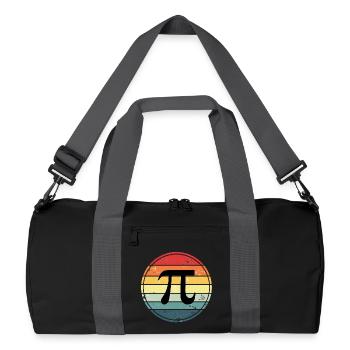 Pi Mathematik - Recycelte Duffel Bag - Schwarz/Graphitgrau - Vorne