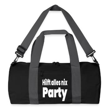 Parti - Sac de sport recyclé - noir/gris graphite - Devant