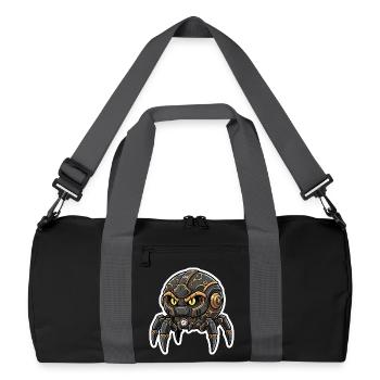 Steampunk Black Watchmaking Spider Sentinel - Recycled Duffel Bag - black/graphite grey - Front